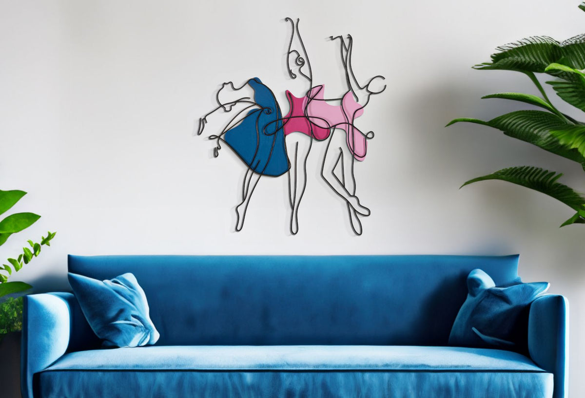 Zidna dekoracija DANCE 60X1,5X70 cm