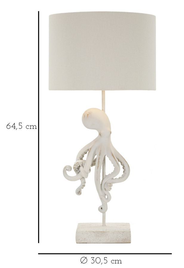 Stolna svjetiljka OCTOPUS WHITE Ø 30,5X64,5 cm