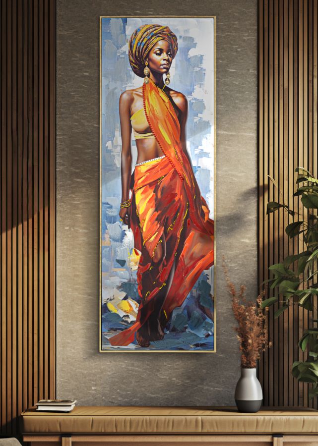 Slika na platnu s drvenim okvirom DAPHNE -A- 52X4,5X152 cm