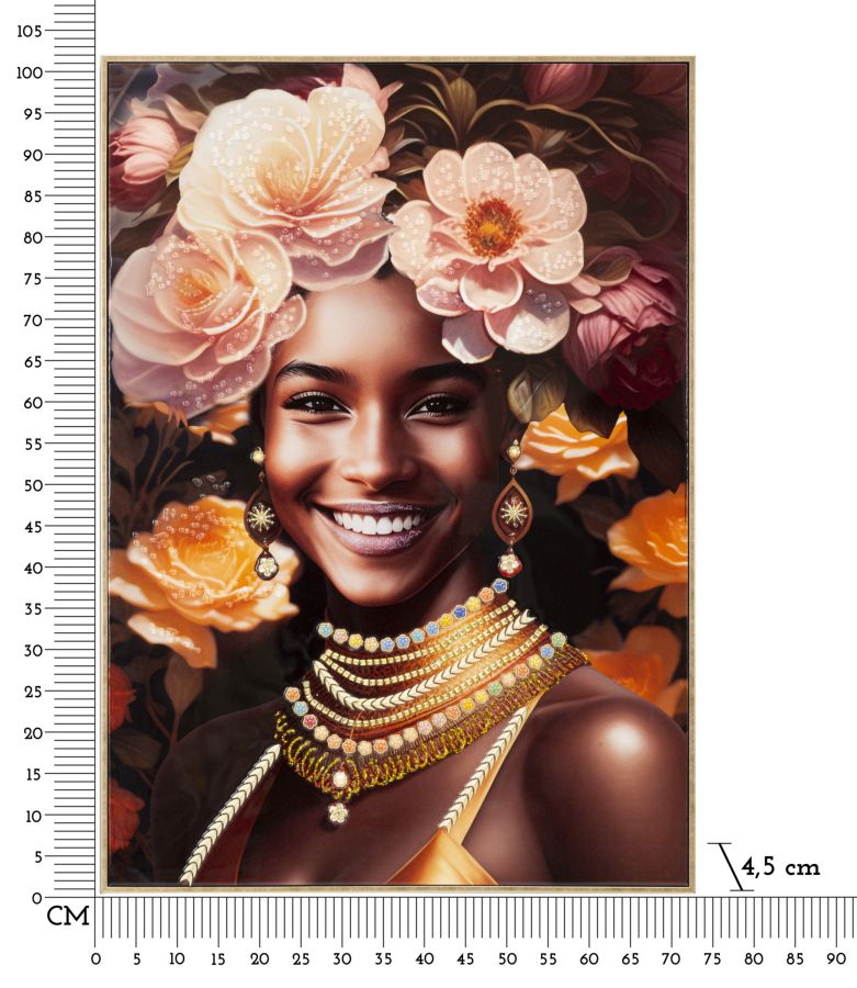 Slika na platnu s drvenim okvirom FRAMEZEN -B- 72X4,5X102 cm