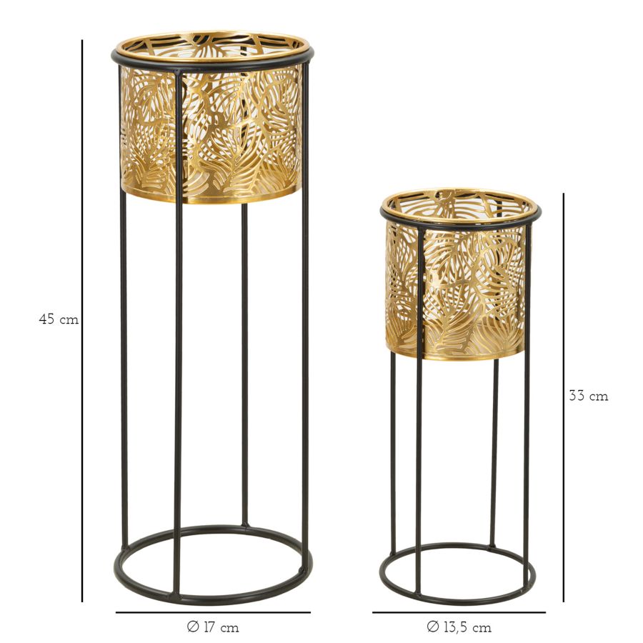 Stalak za cvijeće COPPIA set 2 kom Ø 17X45-13,5X33 cm