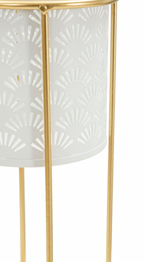 Stalak za cvijeće WHITY set 2 kom Ø 17X46-14X34 cm