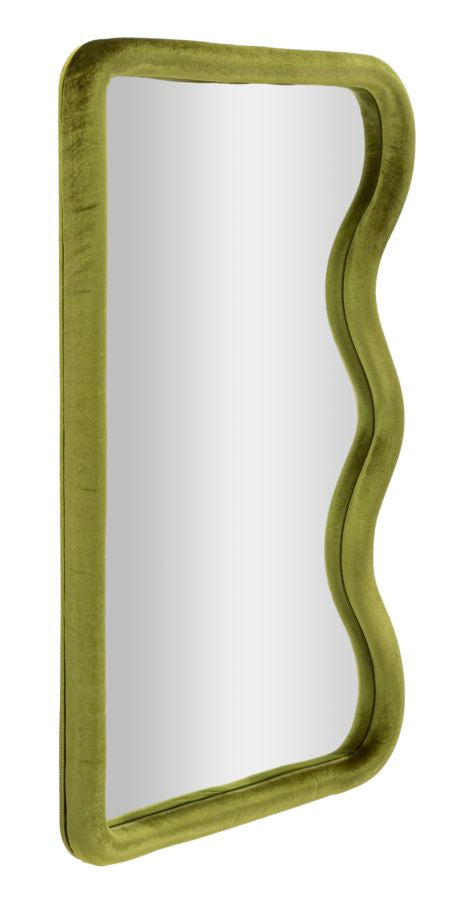 Zidno ogledalo TOD GREEN VELVET 60X4X90 cm