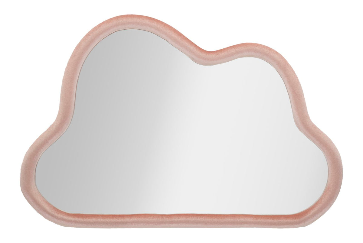 Zidno ogledalo CLOUD PINK VELVET 90X4X60 cm