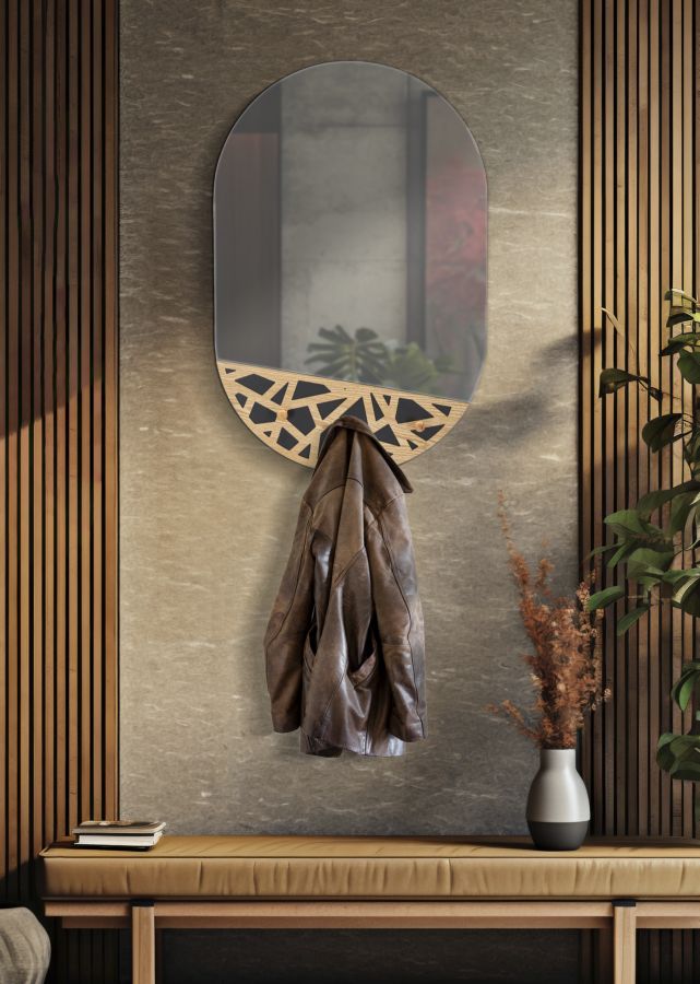 Zidno ogledalo ANNABELLA 90x60,5x5,3 cm