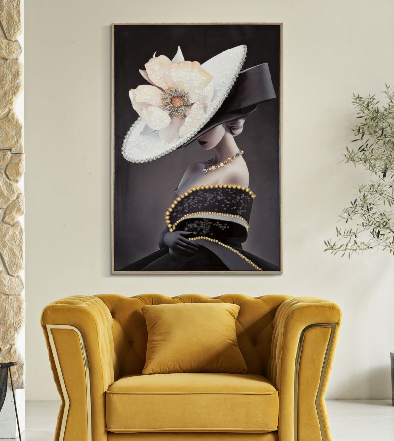 Zidni tisak/slika ADDISON 92x62x4 cm