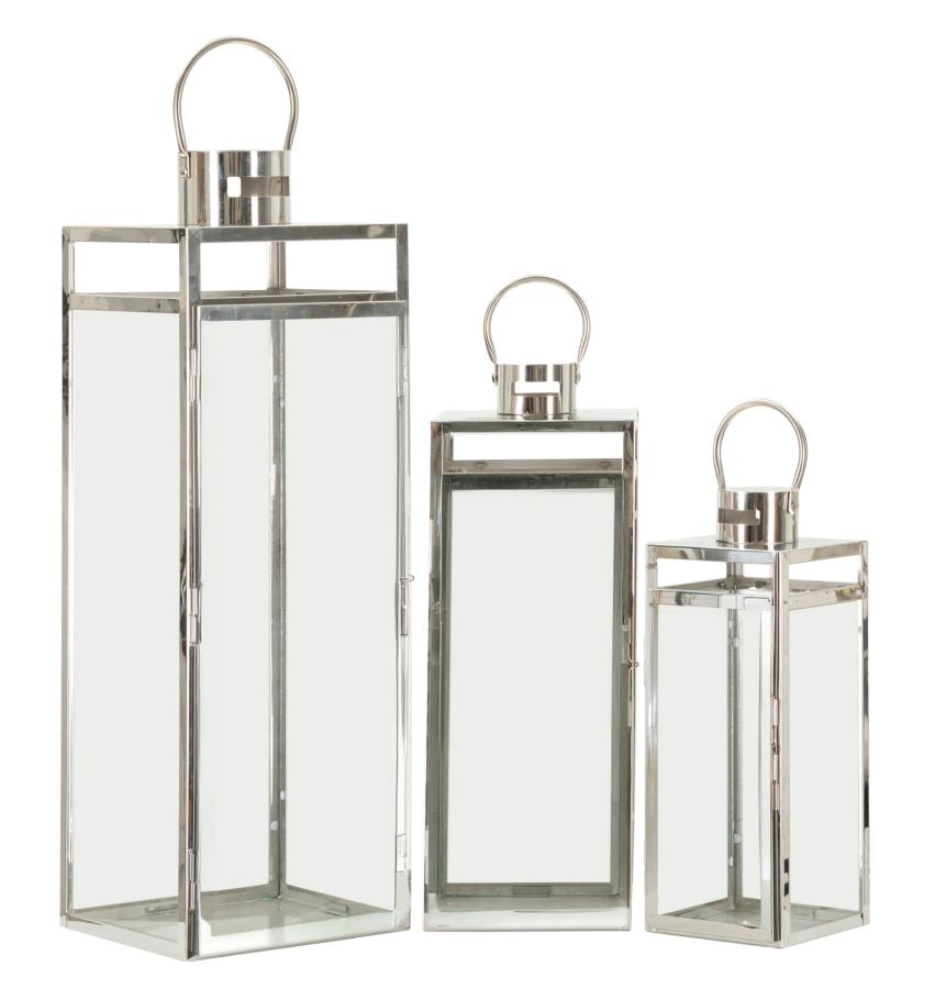 Dekoracija ILA 22x22,5x70,5-18x18,5x50-14x14,5x38 cm