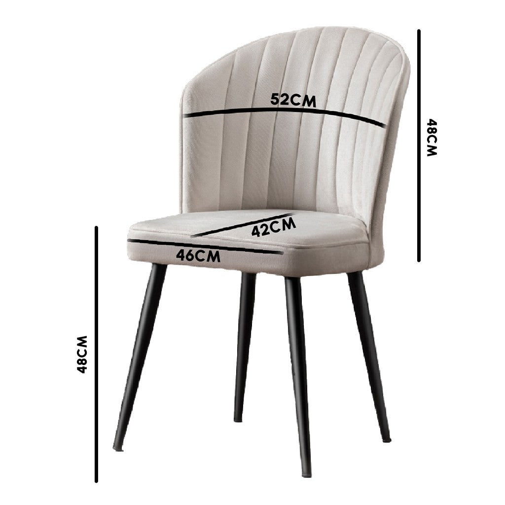 Set stolica (4 komada), Rubi - Black