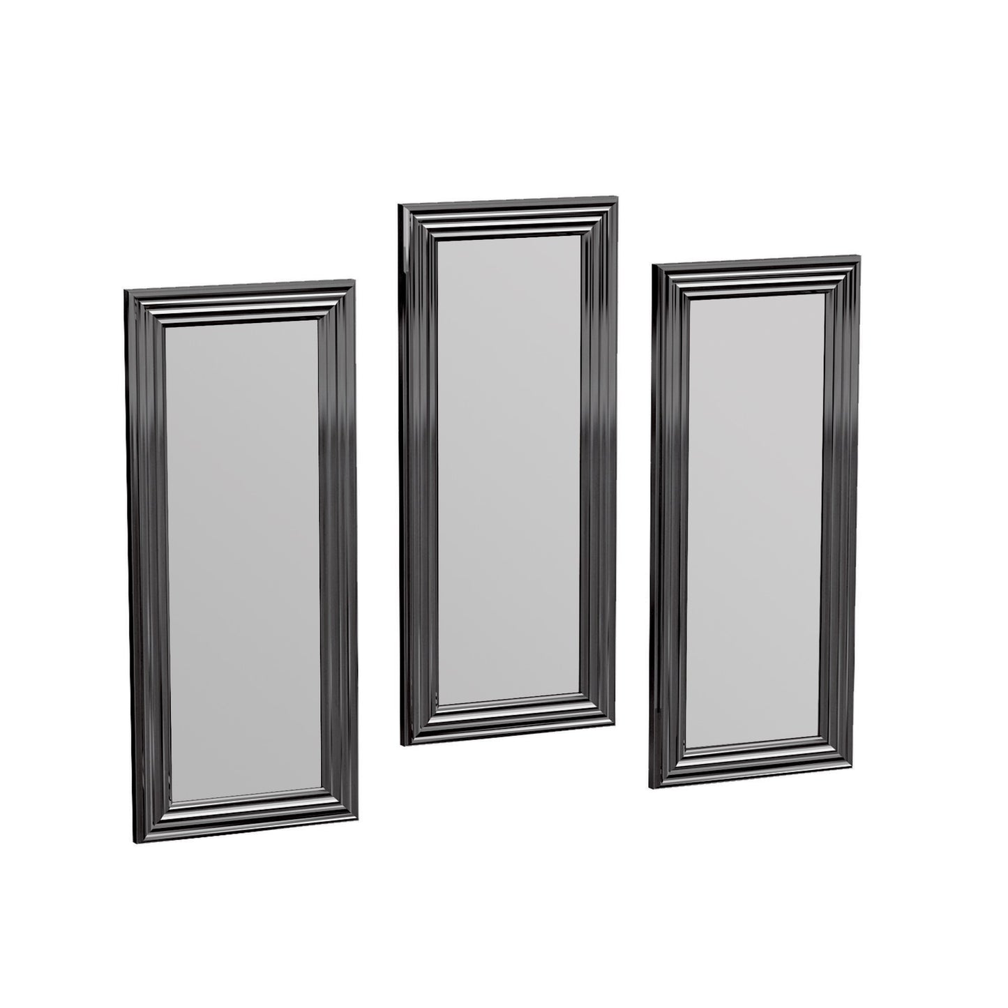 Set ogledala (3 komada), Srebro, Lavia - Silver