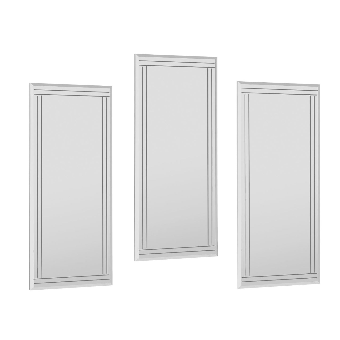 Dekorativni set ogledala (3 komada) Mini Buhem - Transparent