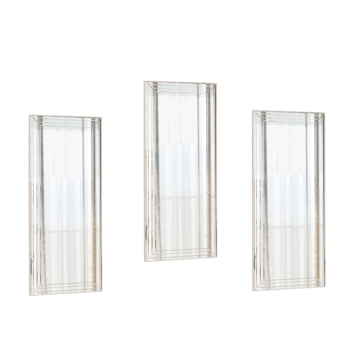 Dekorativni set ogledala (3 komada) Mini Neom - Transparent