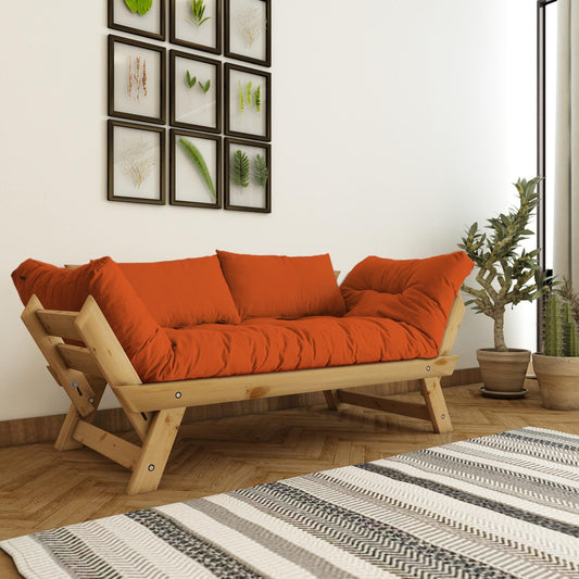 Dvostruka sofa na razvlačenje 237, prirodna, hrast