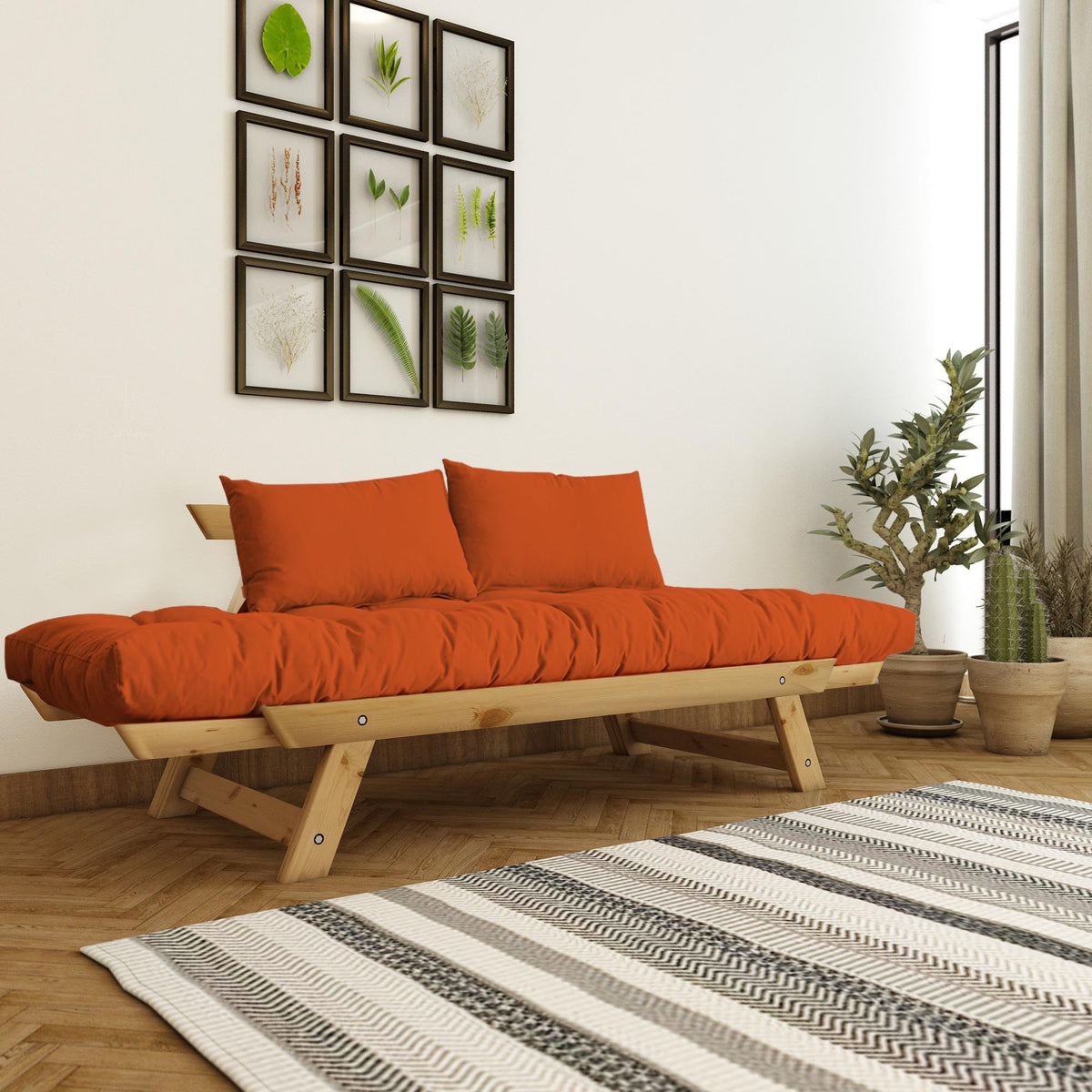 Dvostruka sofa na razvlačenje 237, prirodna, hrast