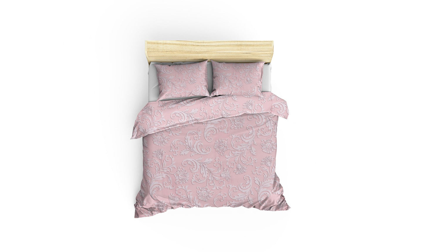 Posteljina satenska Super King Set (EU) (IT), Verano - Powder