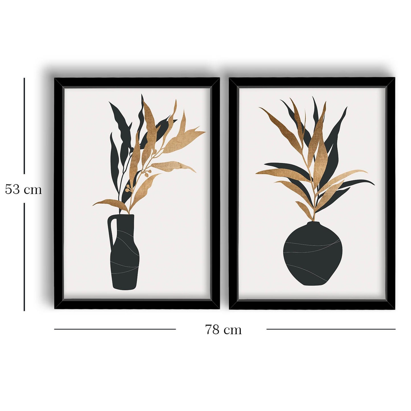 Slika dekorativna uokvirena MDF (2 komada), 2P3853NISCT-012