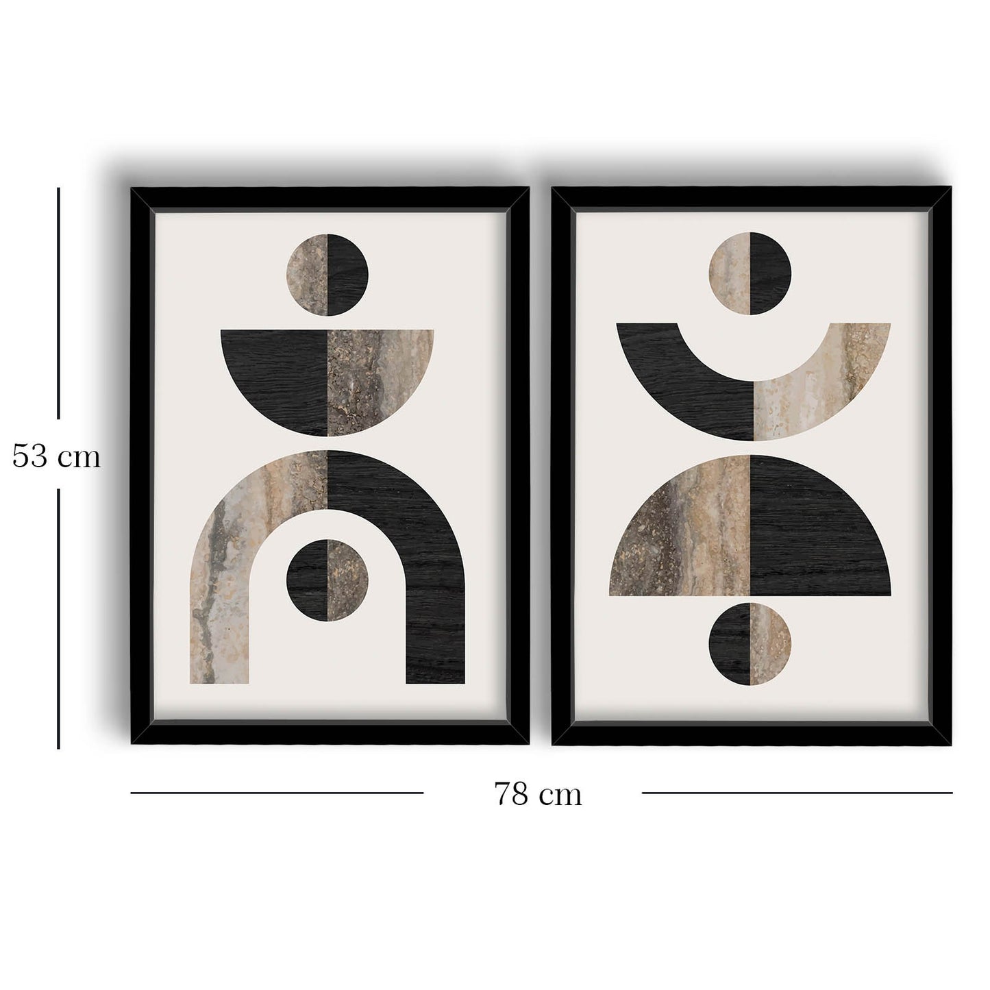 Slika dekorativna uokvirena MDF (2 komada), 2P3853NISCT-014