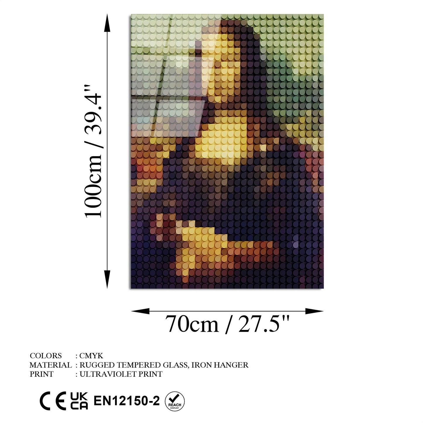 Ukrasna slika na kaljenom staklu UV-137 70 x 100