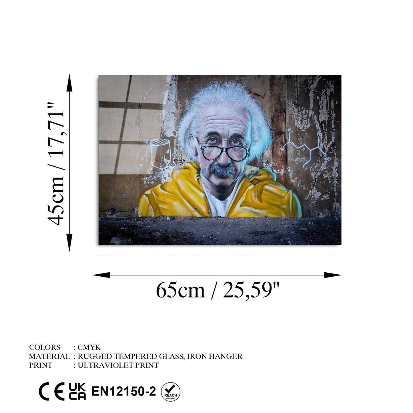Ukrasna slika na kaljenom staklu UV-482 45 x 65