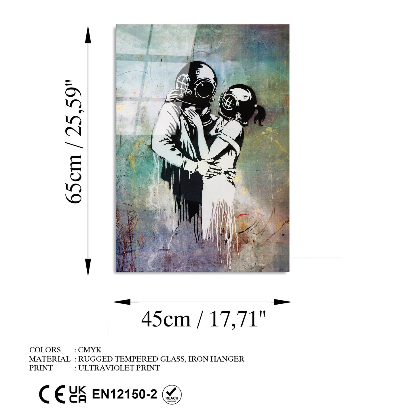 Ukrasna slika na kaljenom staklu UV-486 45 x 65