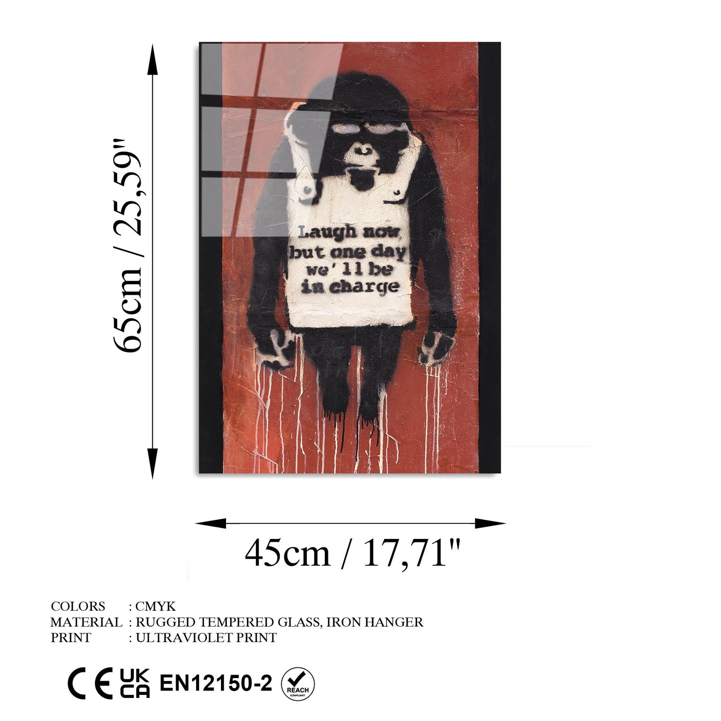 Slika dekorativna na staklu, UV-504 45 x 65