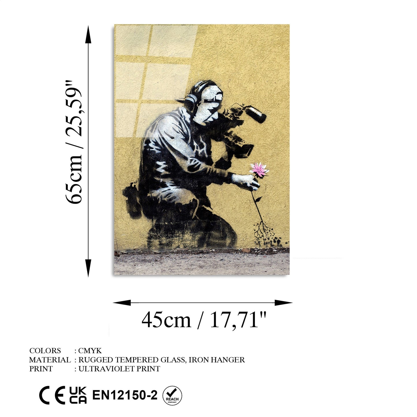 Ukrasna slika na kaljenom staklu UV-505 45 x 65