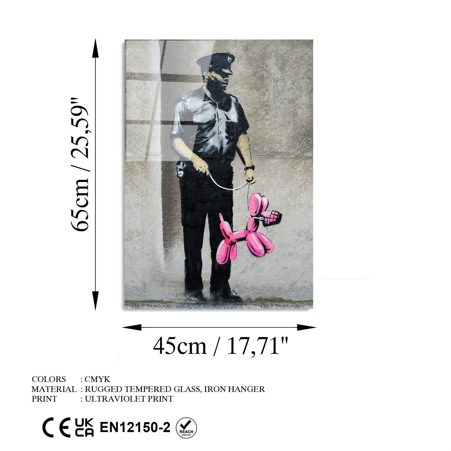 Slika dekorativna na staklu, UV-506 45 x 65