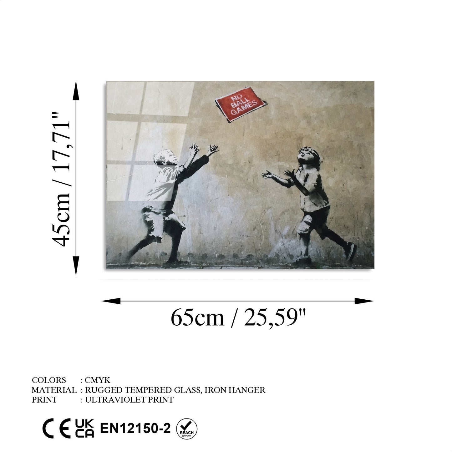 Ukrasna slika na kaljenom staklu UV-508 45 x 65