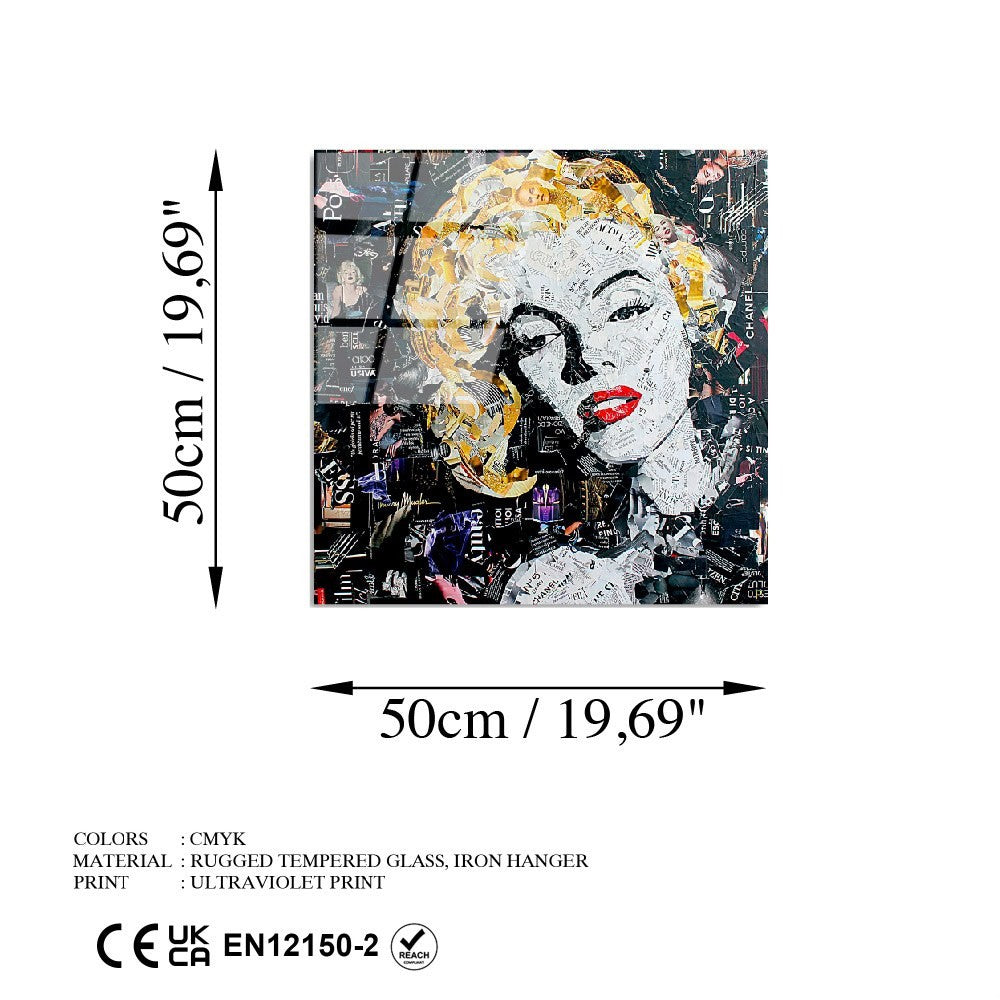 Ukrasna slika na kaljenom staklu UV-812 - 50 x 50
