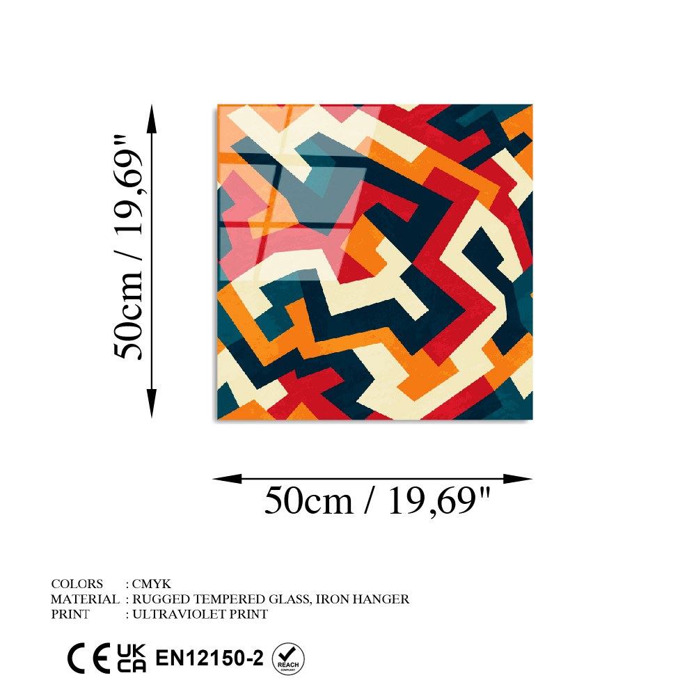 Ukrasna slika na kaljenom staklu UV-821 - 50 x 50