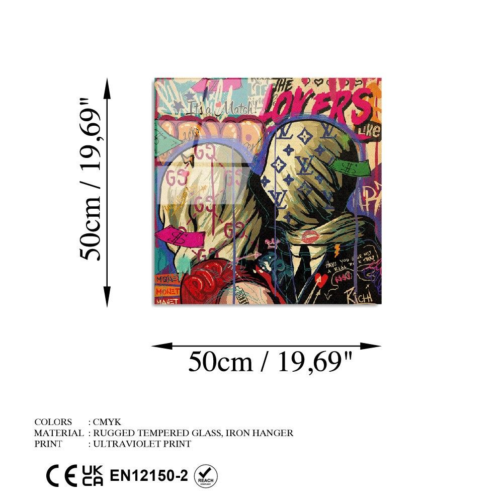 Slika dekorativna na staklu, UV-838 - 50 x 50
