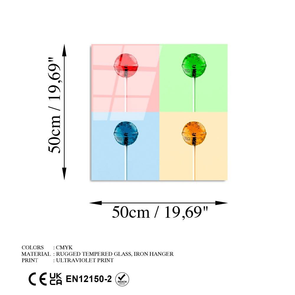 Ukrasna slika na kaljenom staklu UV-843 - 50 x 50