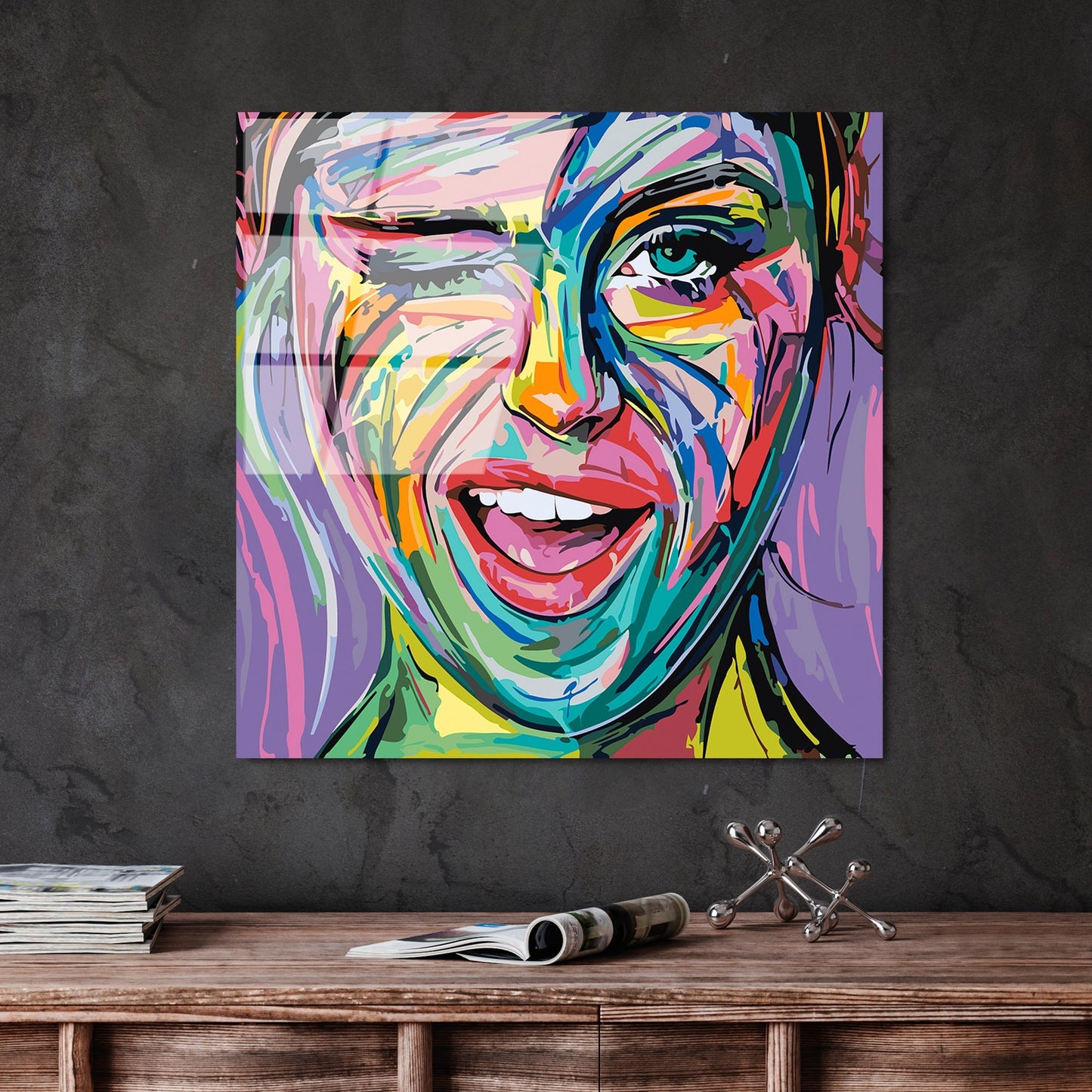 Slika dekorativna na staklu, UV-845 - 50 x 50