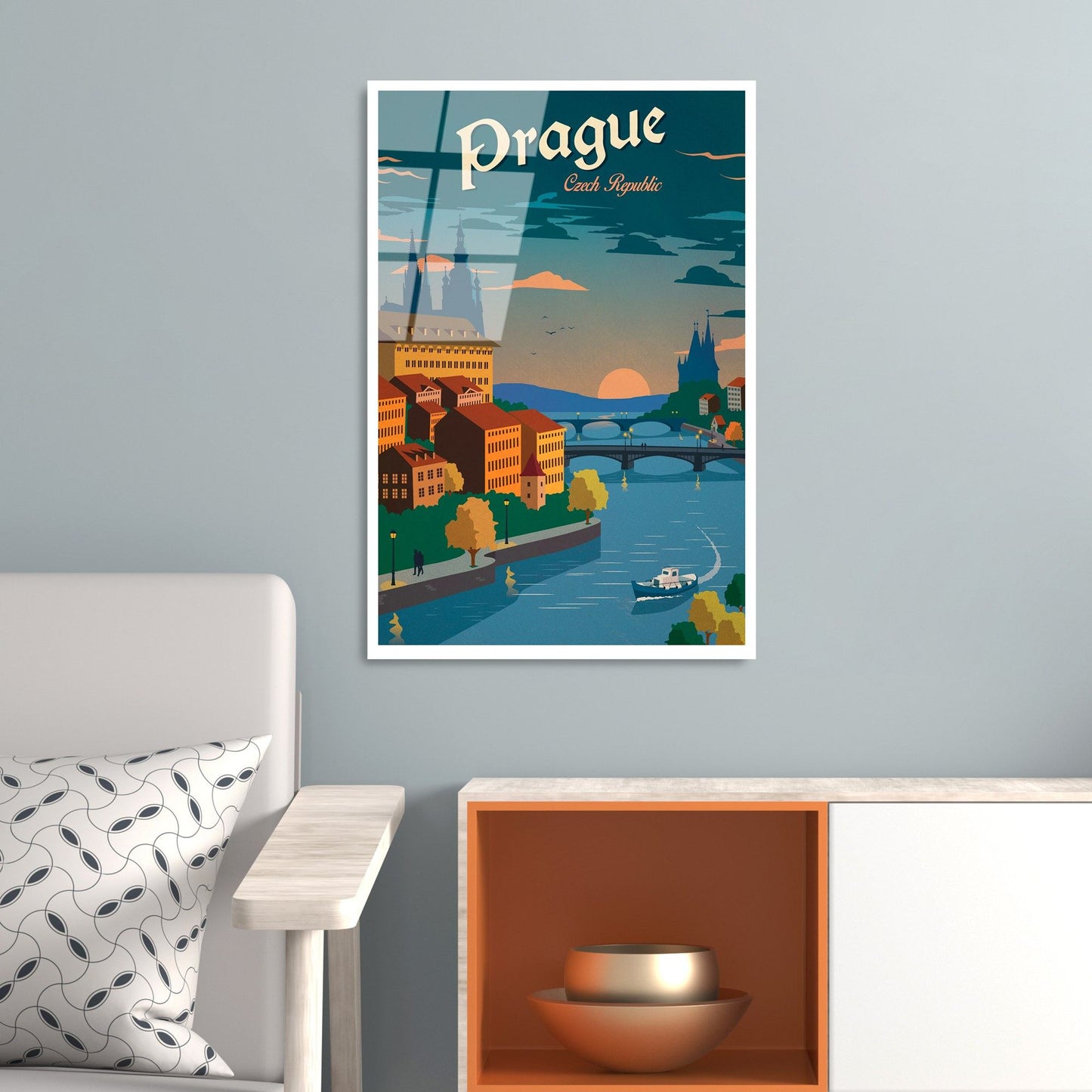 Ukrasna slika na kaljenom staklu UV-997 - 30 x 45