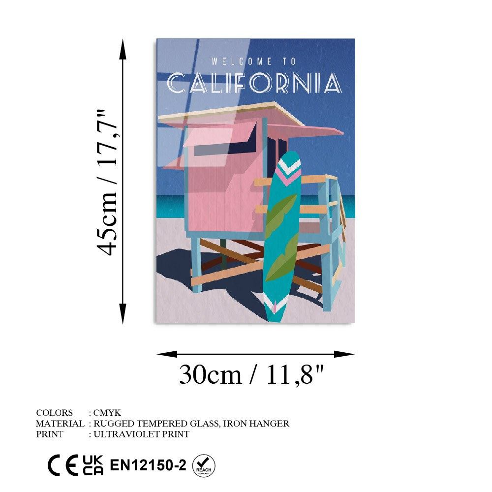 Ukrasna slika na kaljenom staklu UV-1013 - 30 x 45