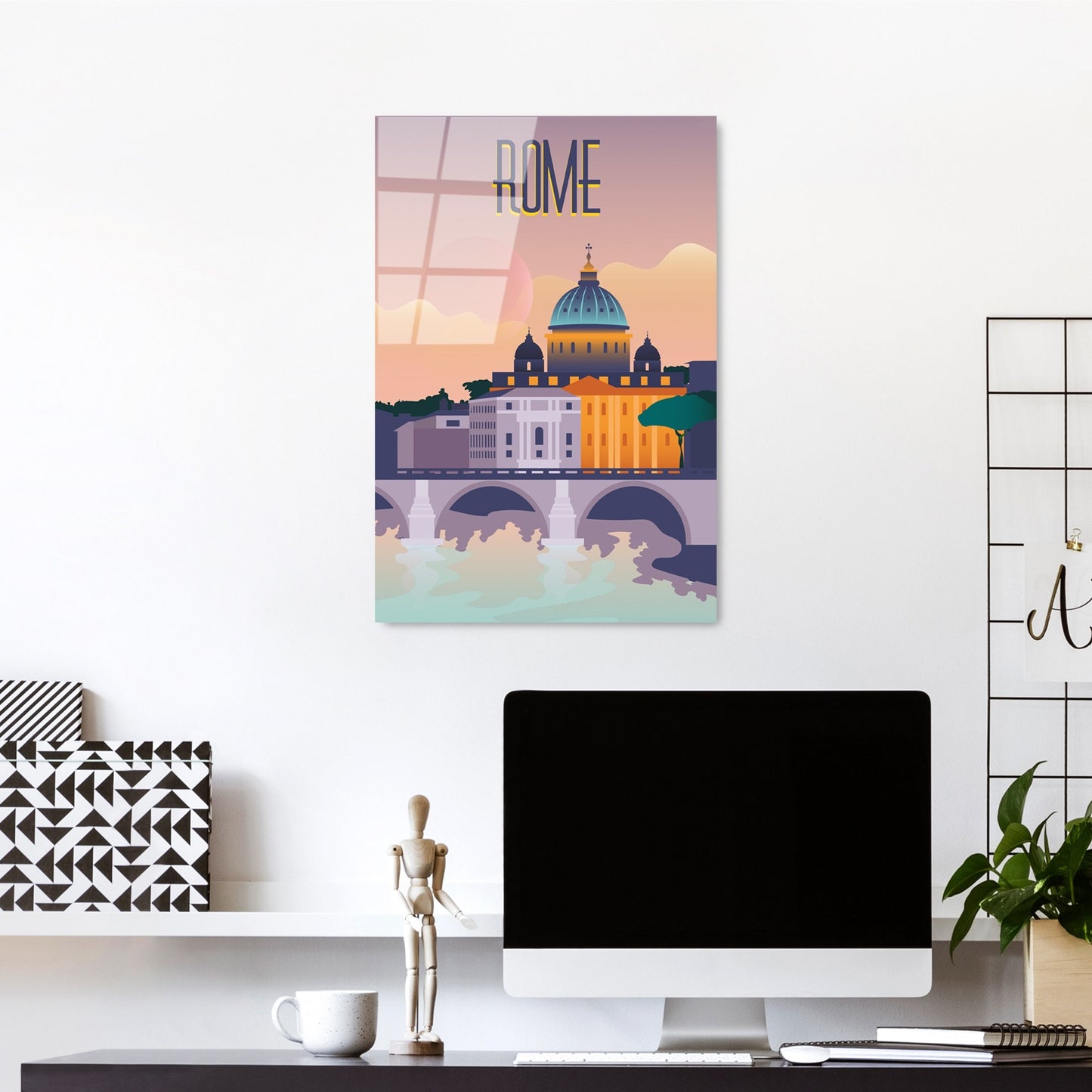 Ukrasna slika na kaljenom staklu UV-1026 - 30 x 45