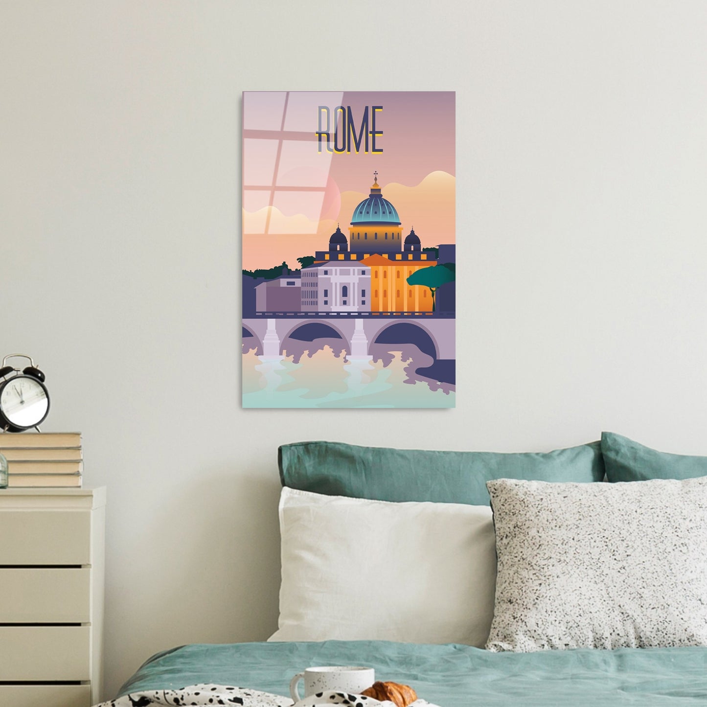 Ukrasna slika na kaljenom staklu UV-1026 - 30 x 45