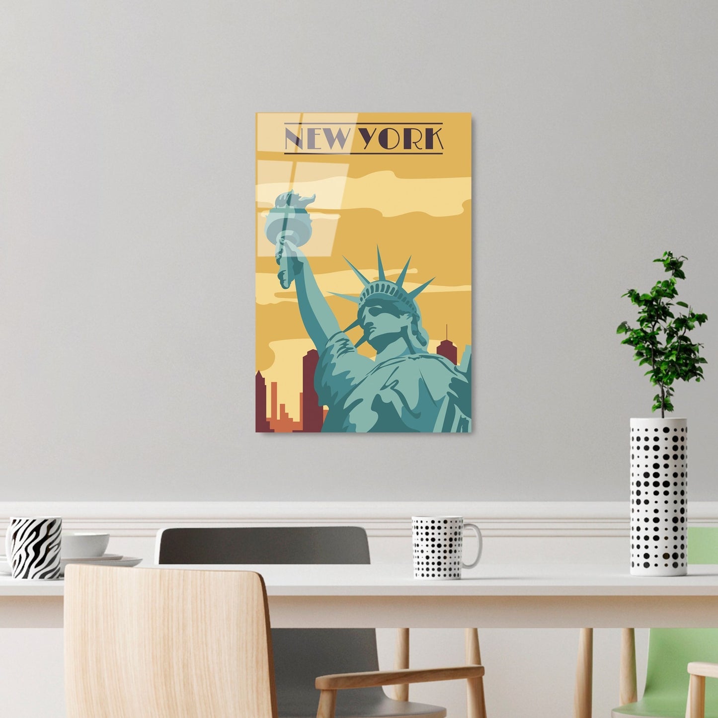Ukrasna slika na kaljenom staklu UV-1027 - 30 x 45