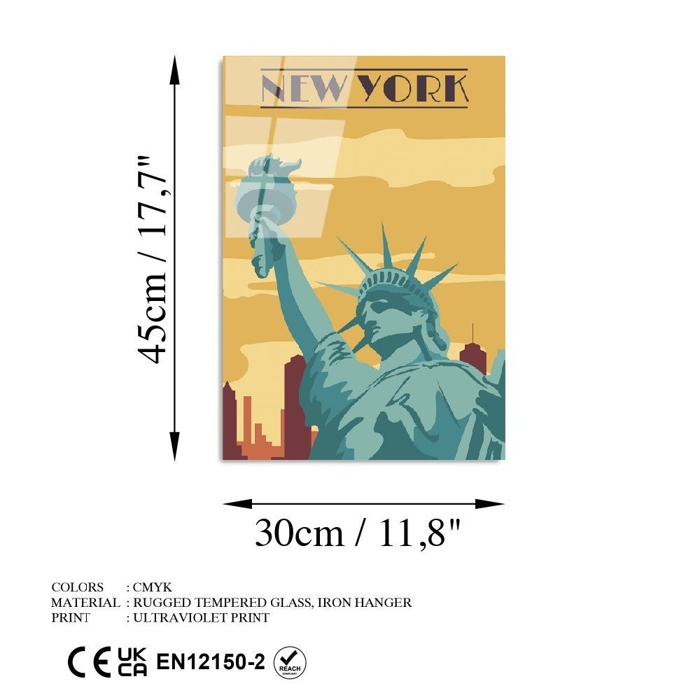 Ukrasna slika na kaljenom staklu UV-1027 - 30 x 45
