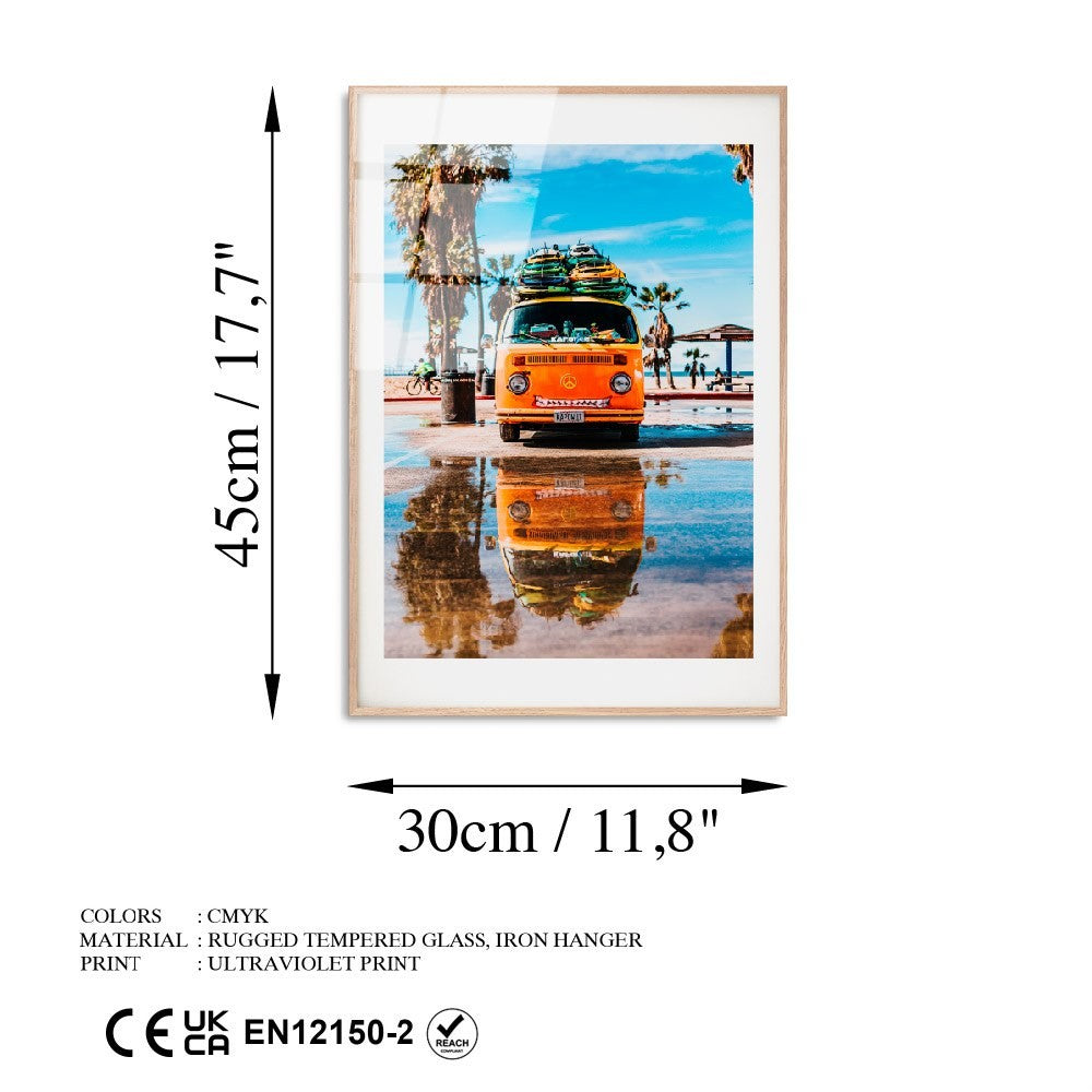 Ukrasna slika na kaljenom staklu UV-1073 - 30 x 45