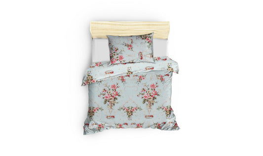 Posteljina HADLEY 65% PAMUK - 35% POLIESTER Navlaka za poplun: 140 x 200 cm Jastučnica: 60 x 60 cm (1 komad), Alanur - Mint