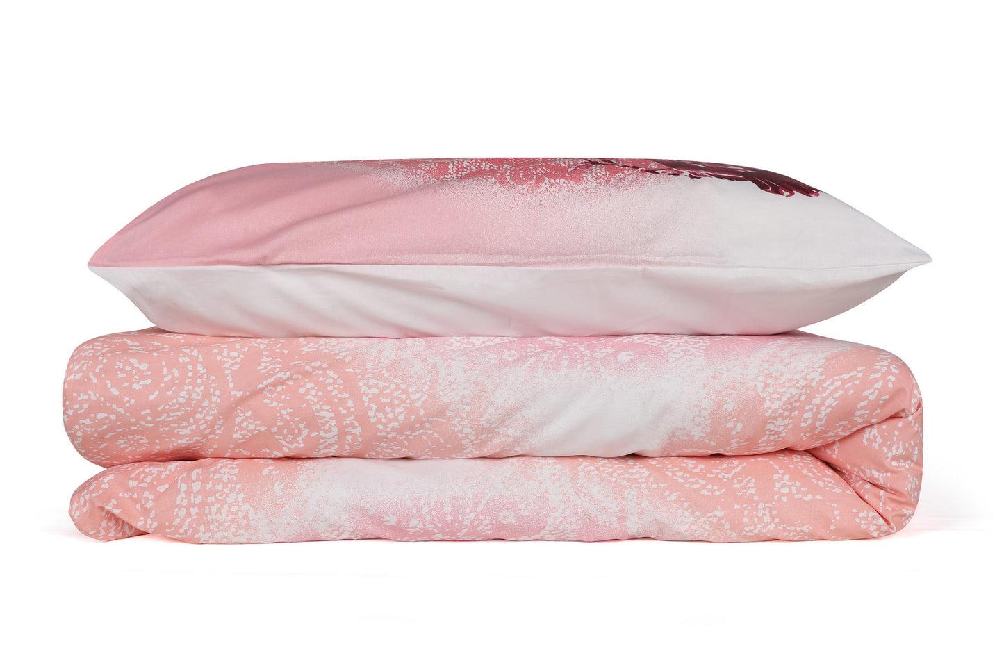 Posteljina Ranforce set s dvostrukim prekrivačem, Çalıkuşu - Pink