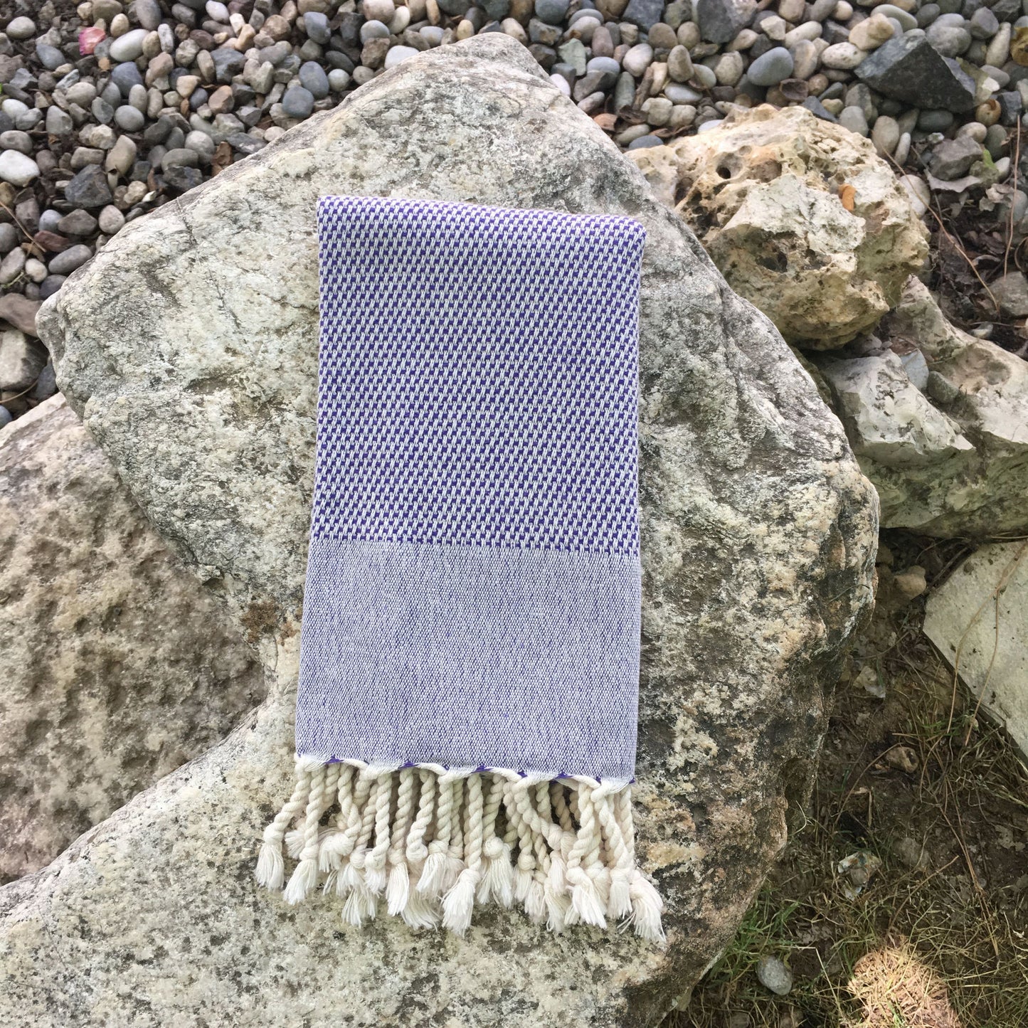Ručnik za plažu Retro - Damson (60 x 110)