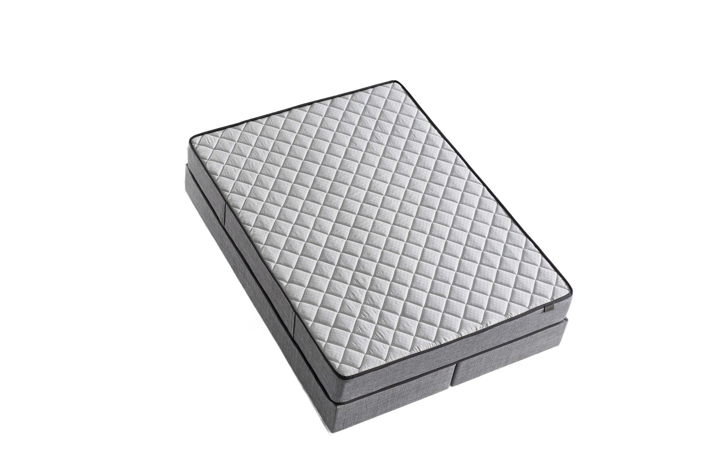 Madrac, Bijela boja Sivo, Diamond 100x200 cm Single Size Ultra Firm Mattress