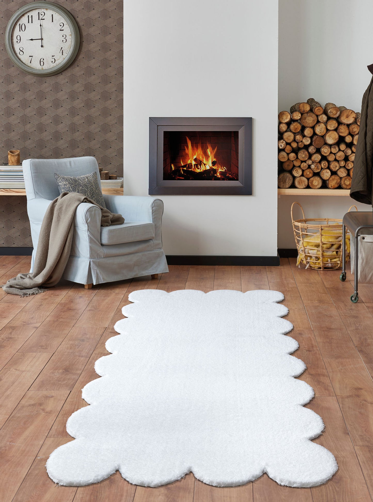Tepih LASER, dimenzije: 120*180 cm, Laser Plush - White