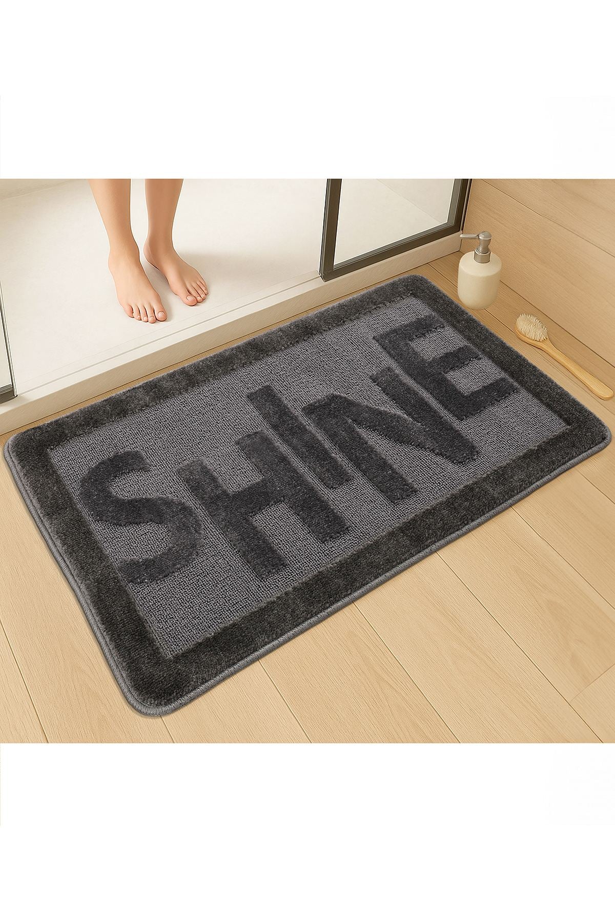 Kupaonska prostirka Shine - antracit