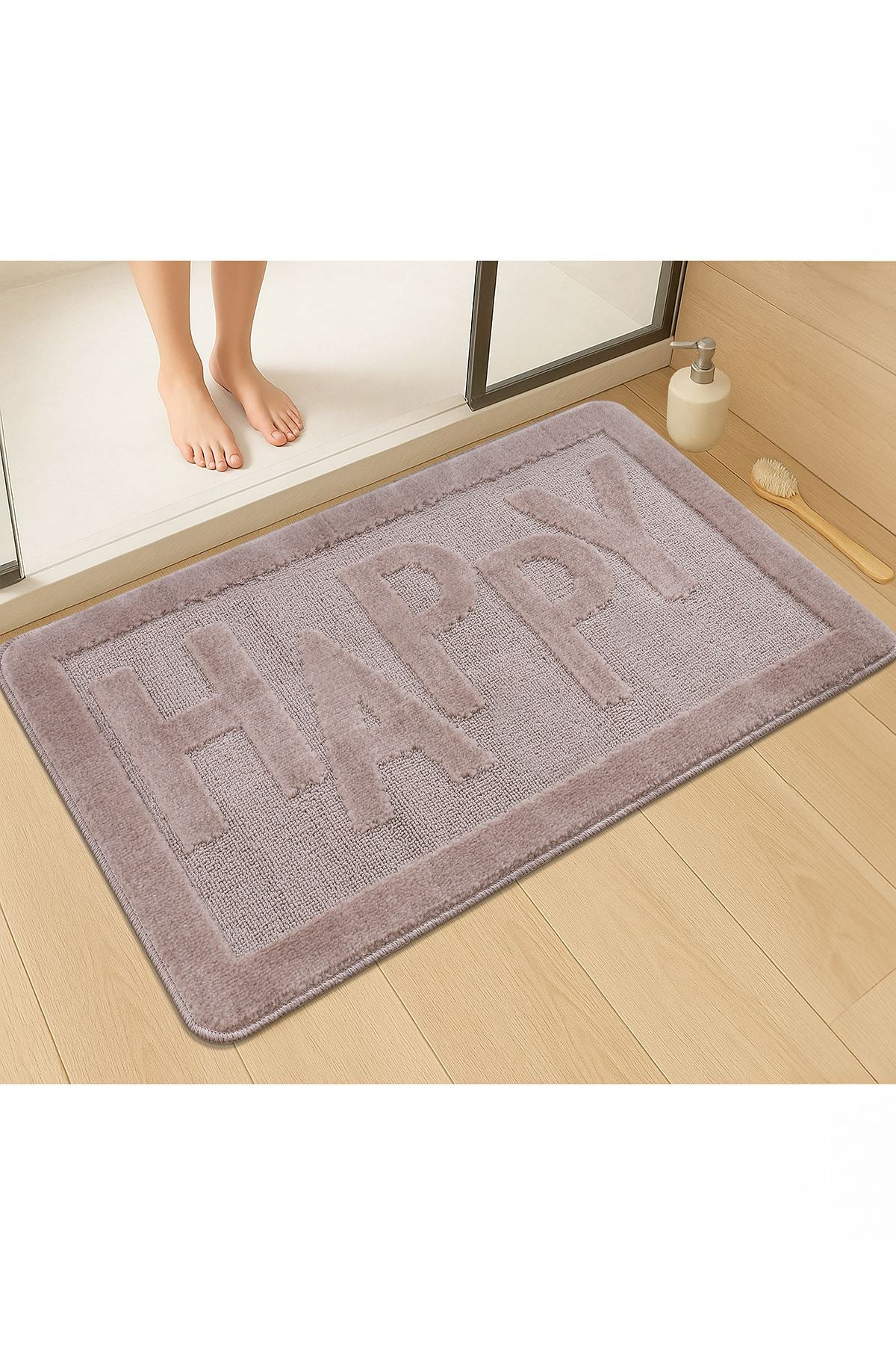 Kupaonska prostirka Happy - Mink