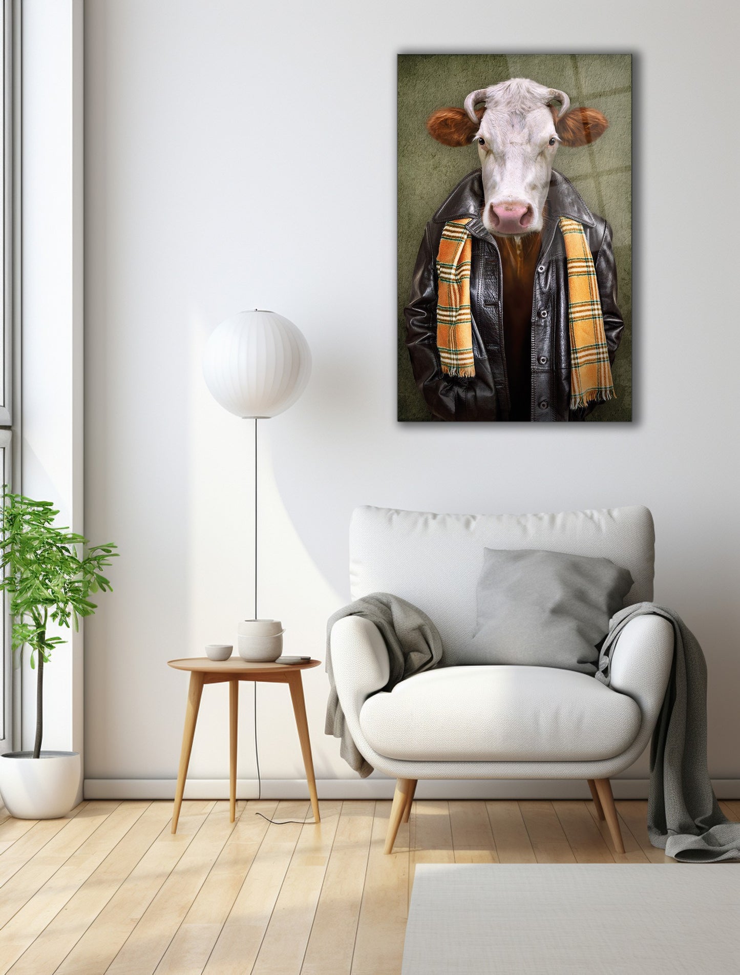 Ukrasna slika na kaljenom staklu 0730 - 72 x 46