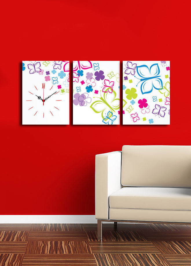 Zidni sat dekorativni (3 komada), 3P3040CS-65