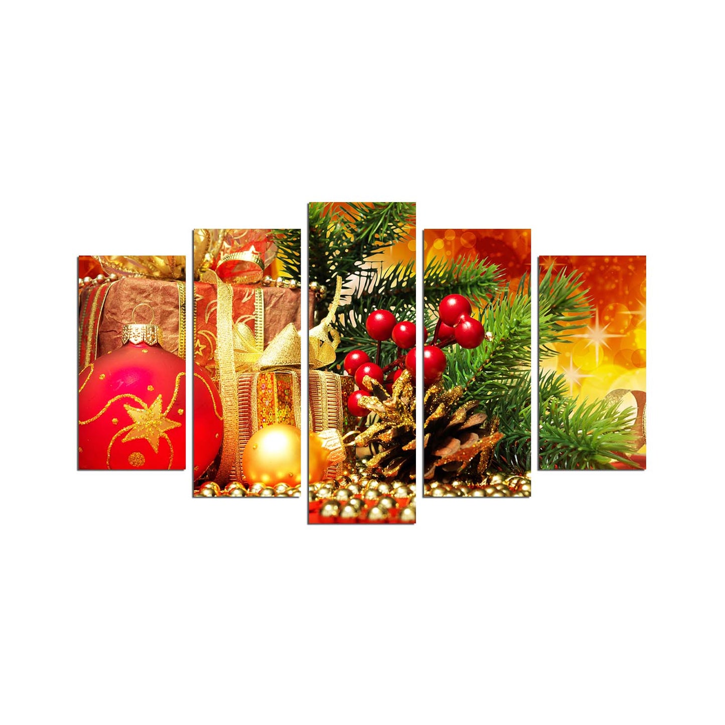 Ukrasna slika MDF -a (5 komada), 5PMDFNOEL-2