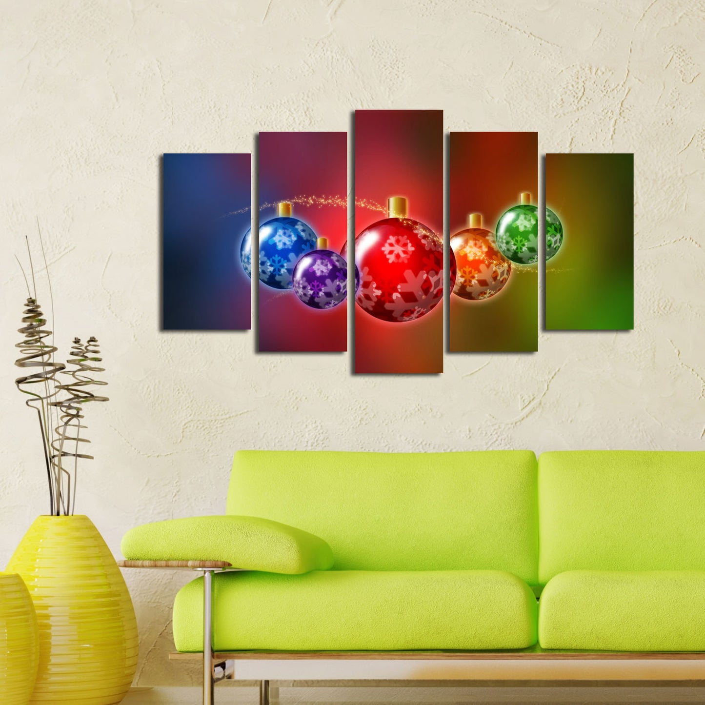 Ukrasna slika MDF -a (5 komada), 5PMDFNOEL-3